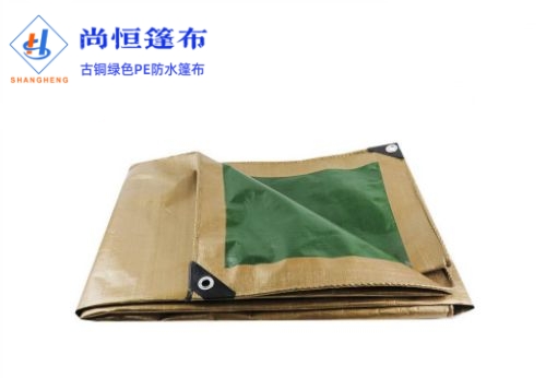 古銅綠色防水篷布8×30米克重114g